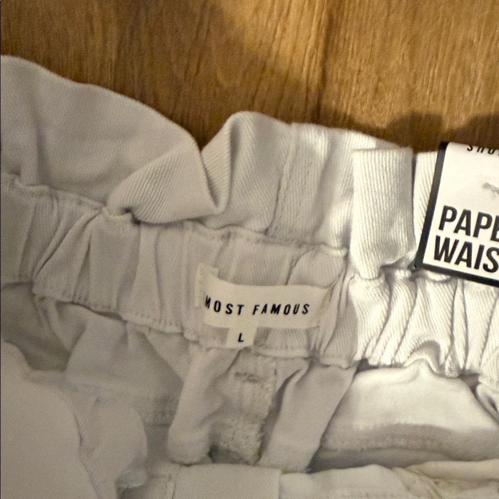 Almost Famous White Track Pants - Picture 4 of 4